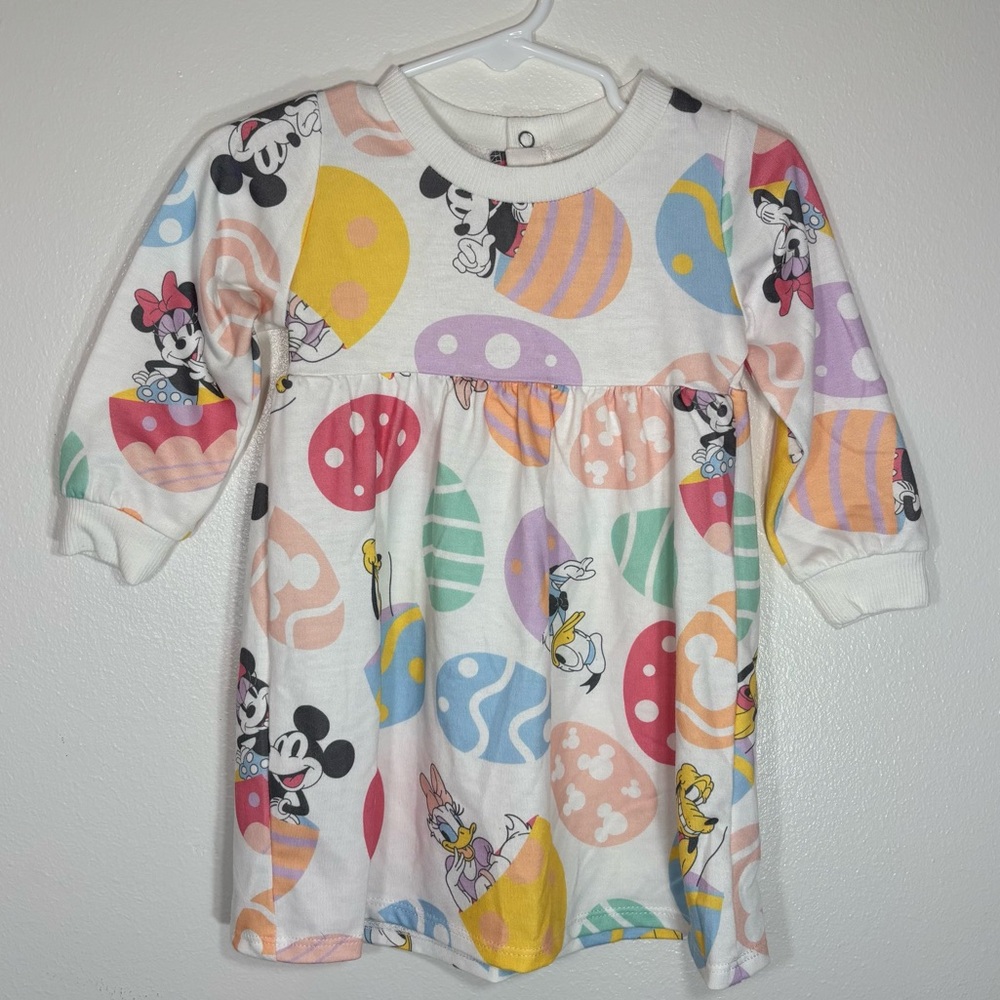 Easter Disney Dress with Colorful eggs and characters